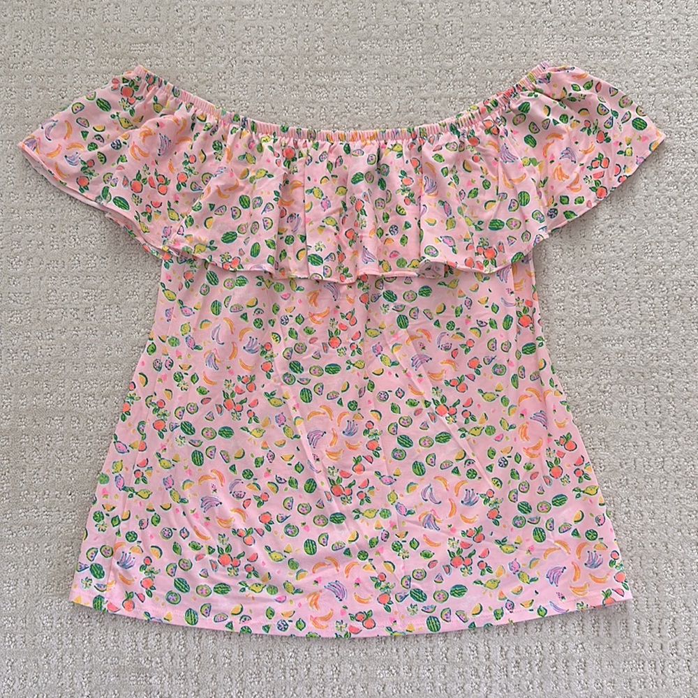 Lilly Pulitzer lil juicy fruit off the shoulder top - Small